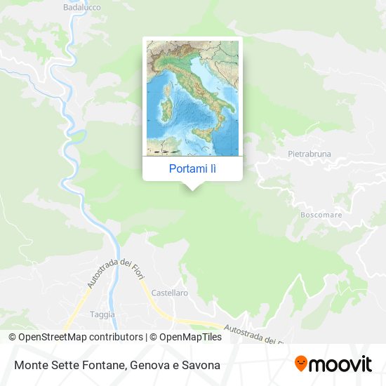 Mappa Monte Sette Fontane