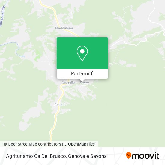 Mappa Agriturismo Ca Dei Brusco