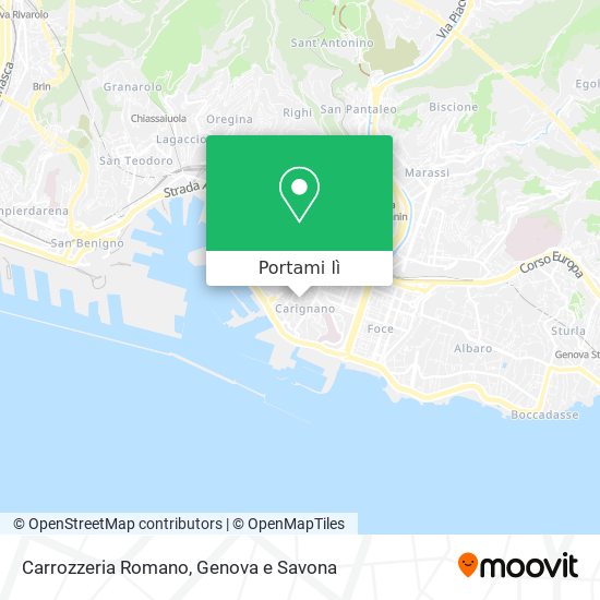 Mappa Carrozzeria Romano