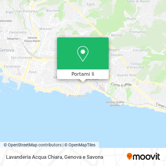 Mappa Lavanderia Acqua Chiara