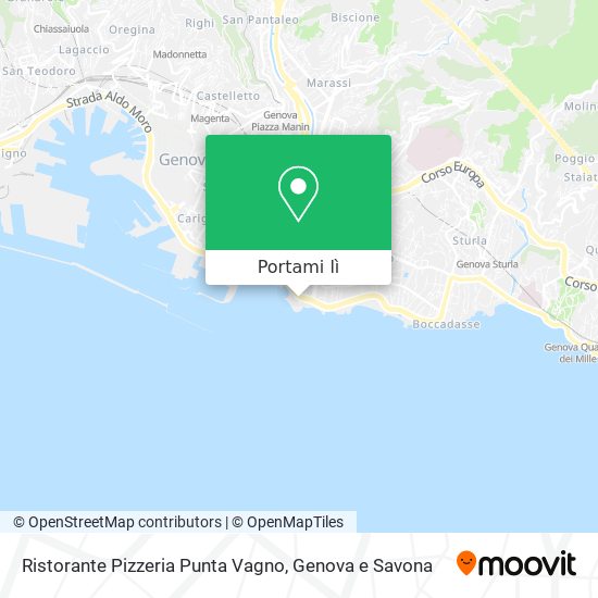 Mappa Ristorante Pizzeria Punta Vagno