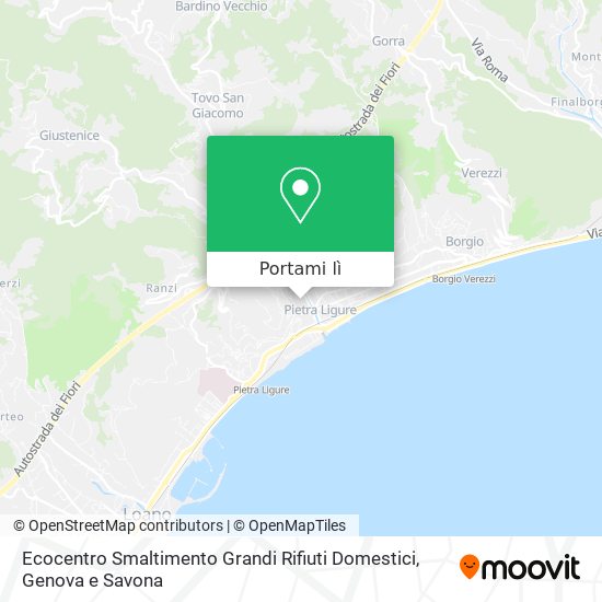 Mappa Ecocentro Smaltimento Grandi Rifiuti Domestici