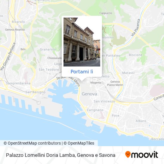 Mappa Palazzo Lomellini Doria Lamba