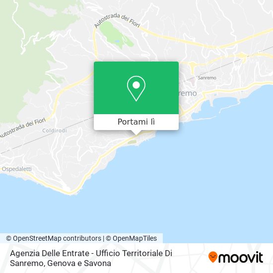 Mappa Agenzia Delle Entrate - Ufficio Territoriale Di Sanremo
