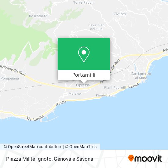 Mappa Piazza Milite Ignoto