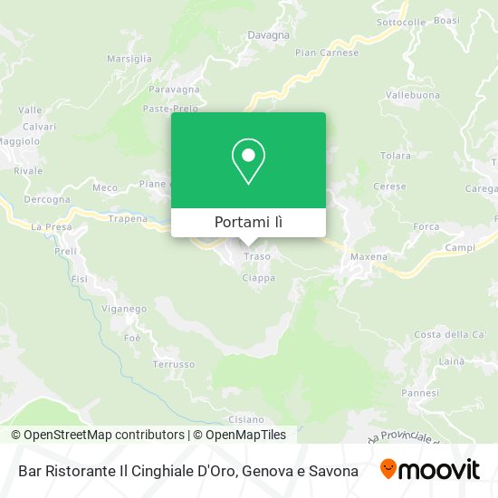 Mappa Bar Ristorante Il Cinghiale D'Oro