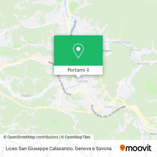 Mappa Liceo San Giuseppe Calasanzio