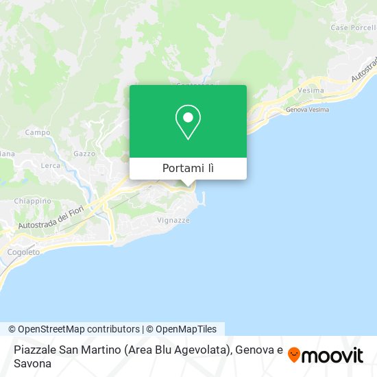 Mappa Piazzale San Martino (Area Blu Agevolata)