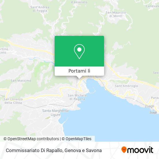 Mappa Commissariato Di Rapallo