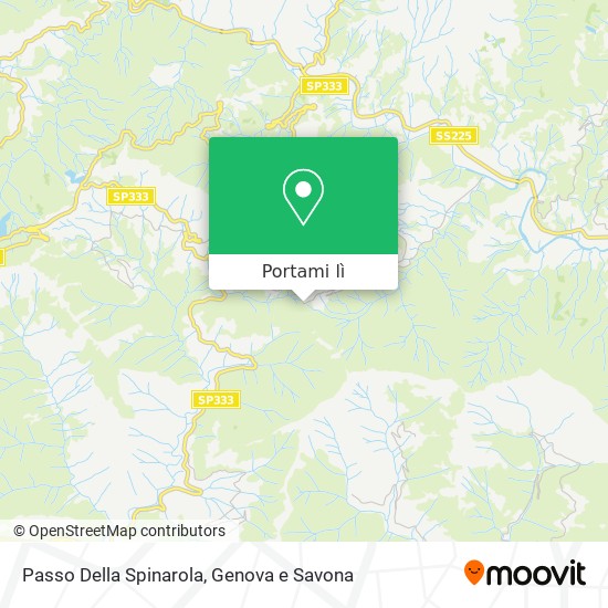 Mappa Passo Della Spinarola