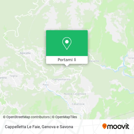 Mappa Cappelletta Le Faie