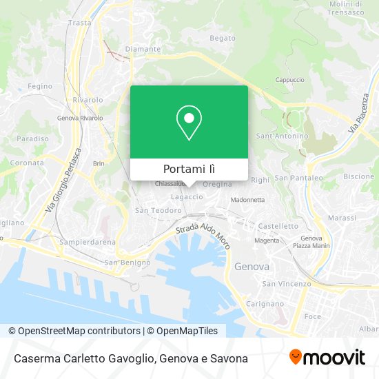 Mappa Caserma Carletto Gavoglio