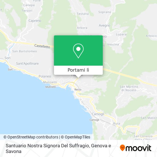 Mappa Santuario Nostra Signora Del Suffragio
