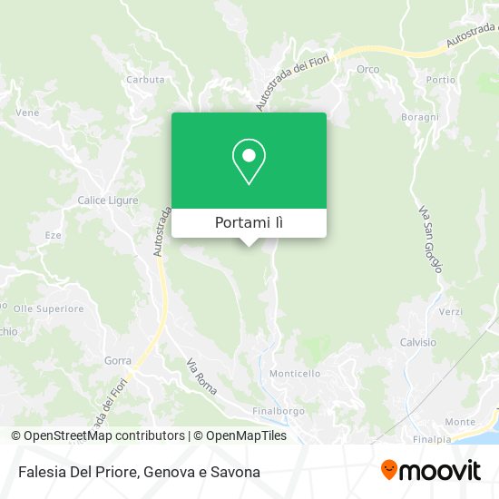 Mappa Falesia Del Priore