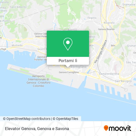 Mappa Elevator Genova