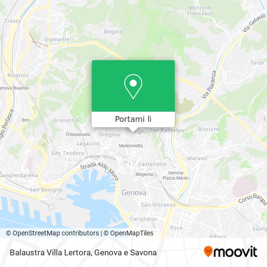 Mappa Balaustra Villa Lertora