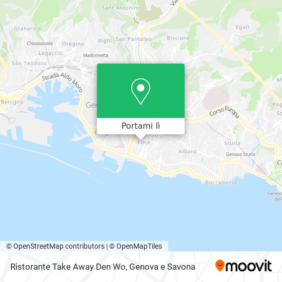 Mappa Ristorante Take Away Den Wo