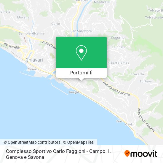 Mappa Complesso Sportivo Carlo Faggioni - Campo 1