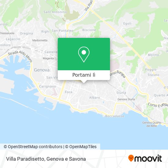 Mappa Villa Paradisetto