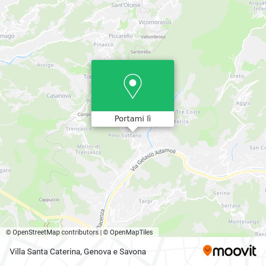 Mappa Villa Santa Caterina