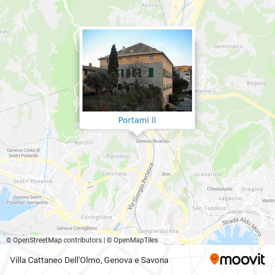 Mappa Villa Cattaneo Dell'Olmo