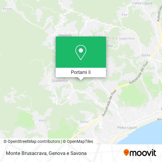 Mappa Monte Brusacrava