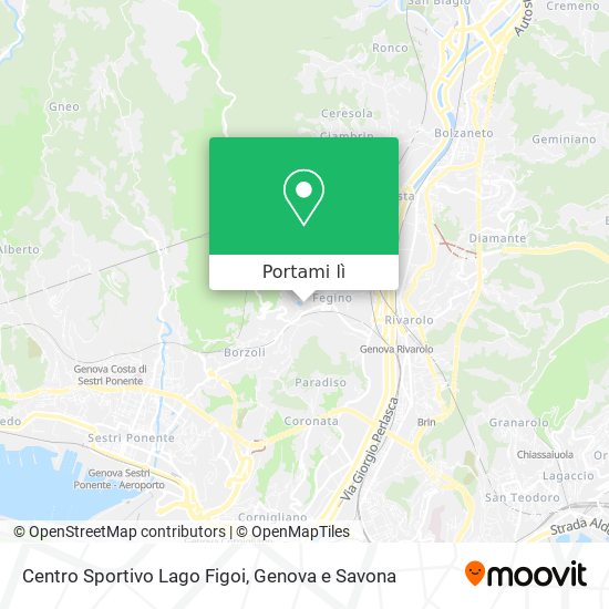 Mappa Centro Sportivo Lago Figoi