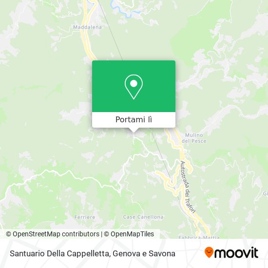 Mappa Santuario Della Cappelletta