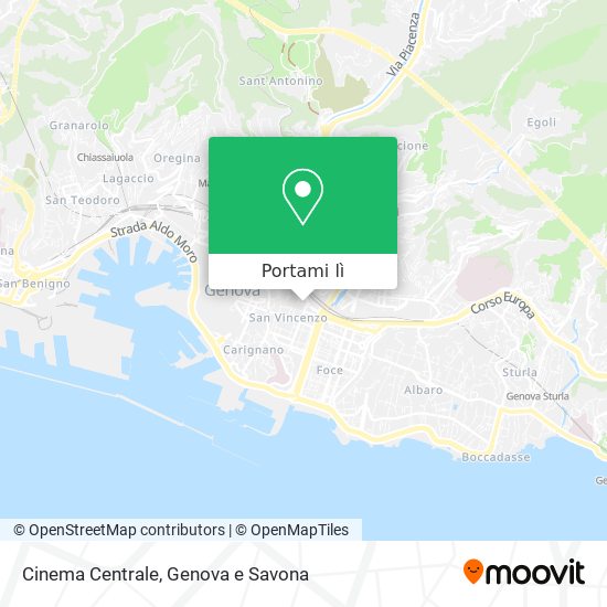 Mappa Cinema Centrale