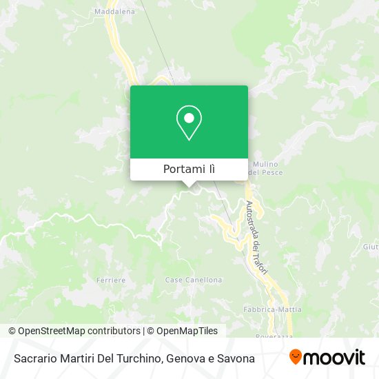 Mappa Sacrario Martiri Del Turchino
