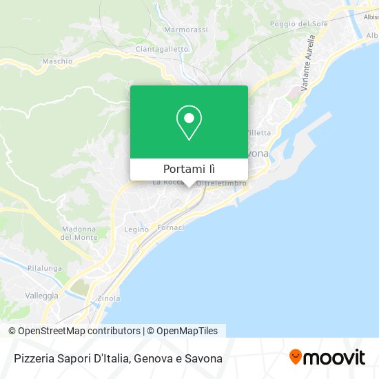 Mappa Pizzeria Sapori D'Italia