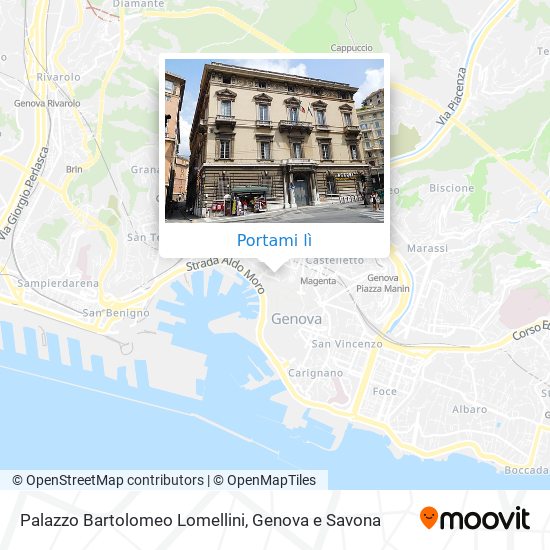 Mappa Palazzo Bartolomeo Lomellini