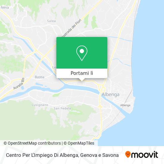 Mappa Centro Per L'Impiego Di Albenga