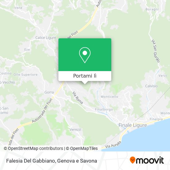 Mappa Falesia Del Gabbiano