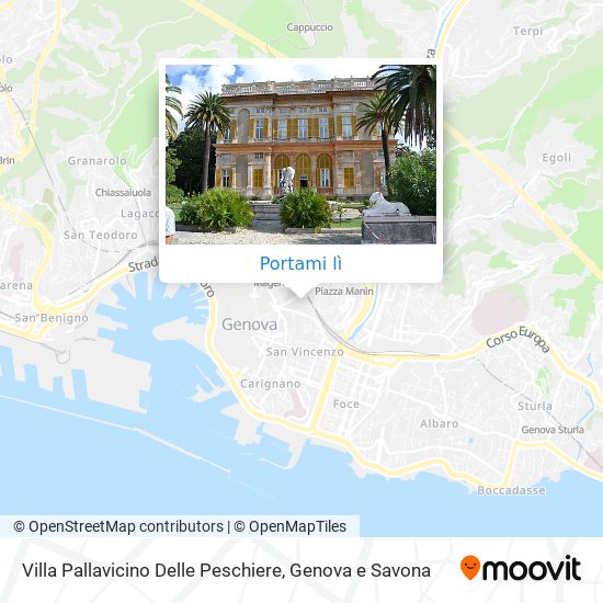 Mappa Villa Pallavicino Delle Peschiere