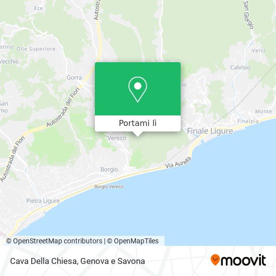 Mappa Cava Della Chiesa
