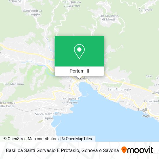Mappa Basilica Santi Gervasio E Protasio