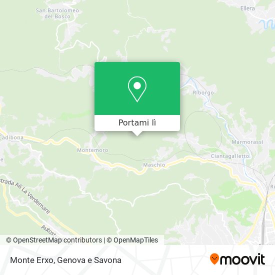 Mappa Monte Erxo