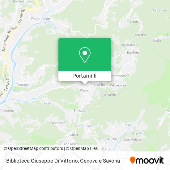 Mappa Biblioteca Giuseppe Di Vittorio