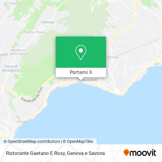 Mappa Ristorante Gaetano E Rosy