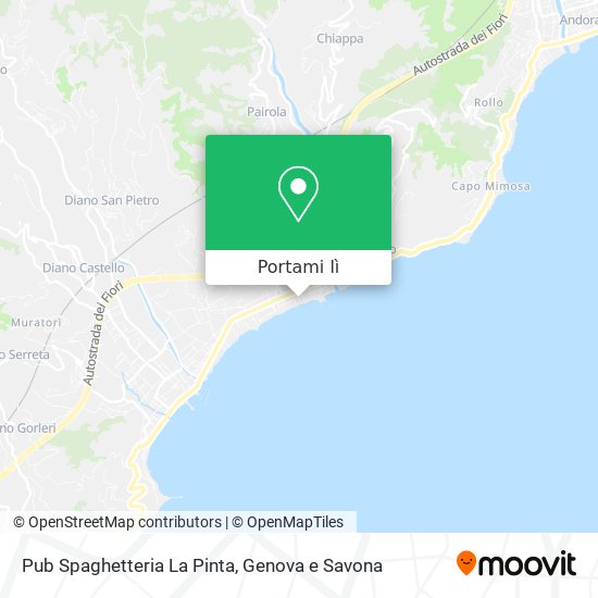 Mappa Pub Spaghetteria La Pinta