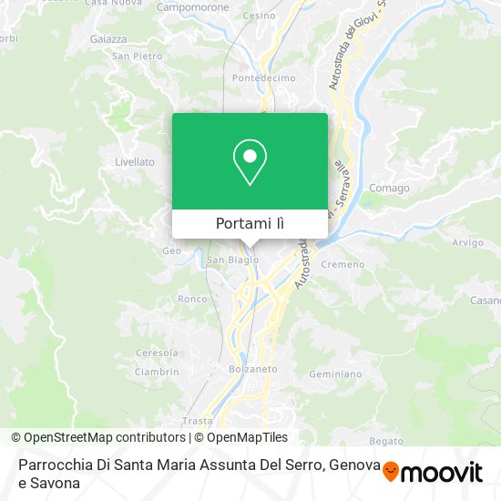 Mappa Parrocchia Di Santa Maria Assunta Del Serro