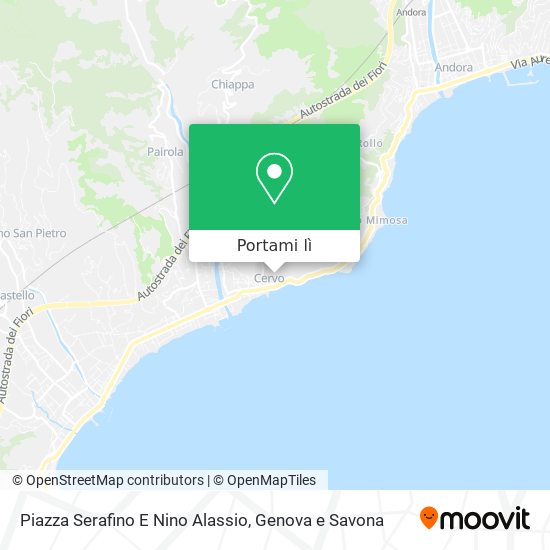 Mappa Piazza Serafino E Nino Alassio