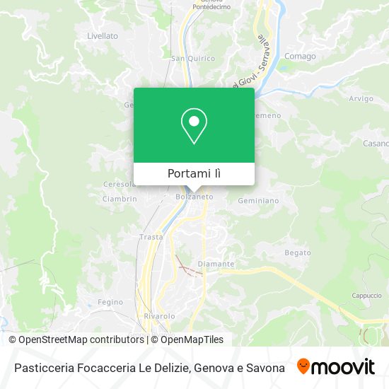 Mappa Pasticceria Focacceria Le Delizie