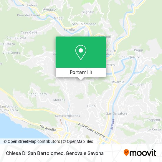 Mappa Chiesa Di San Bartolomeo