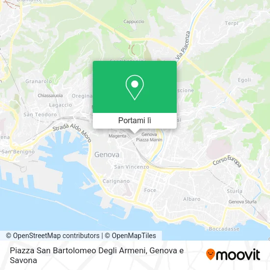 Mappa Piazza San Bartolomeo Degli Armeni