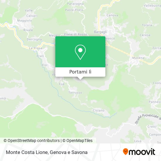 Mappa Monte Costa Lione