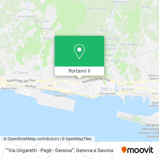 Mappa ""Via Ungaretti - Pegli - Genova""