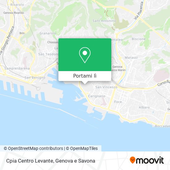 Mappa Cpia Centro Levante