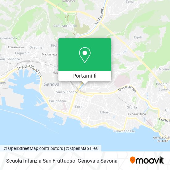 Mappa Scuola Infanzia San Fruttuoso